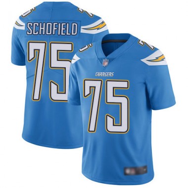 Los Angeles Chargers NFL Football Michael Schofield Electric Blue Jersey Men Limited 75 Alternate Vapor Untouchable